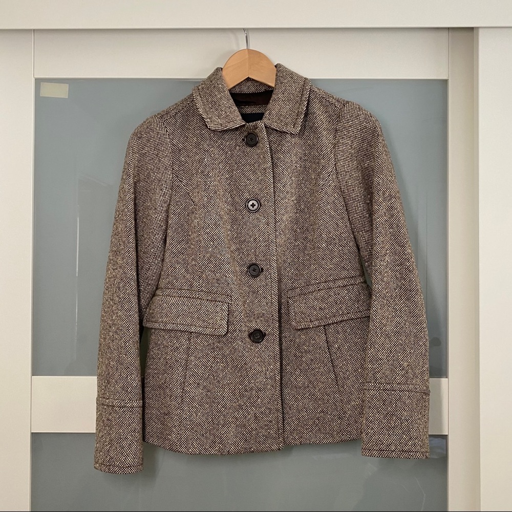 Banana Republic Brown Boxy Sports Coat Sz XS